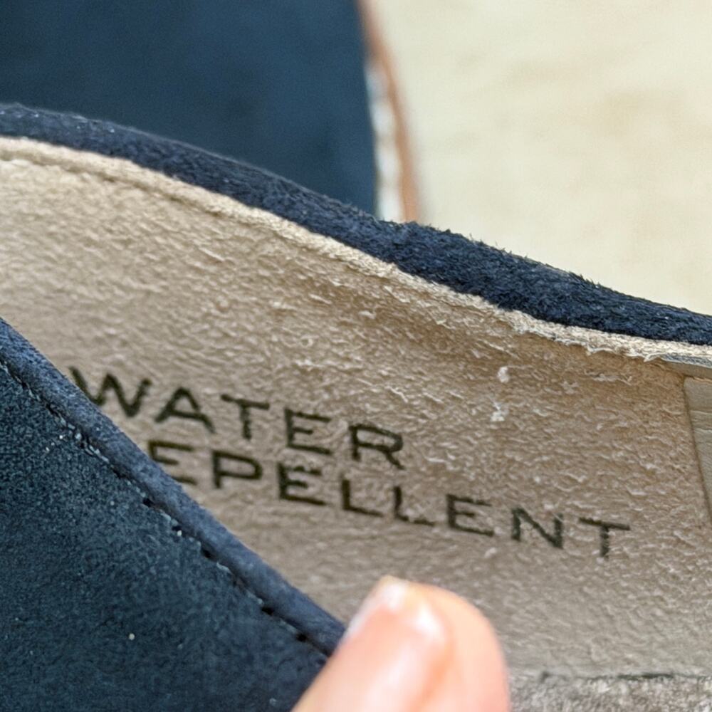 Vionic Willa Wedge Sandals – Navy Suede - Picture 8 of 14